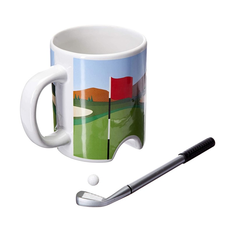 Putter Cup Golf Mug with Pen