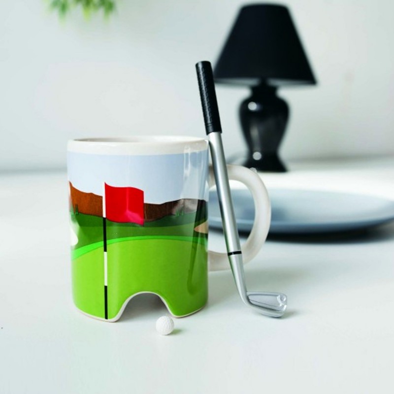 Putter Cup Golf Mug with Pen