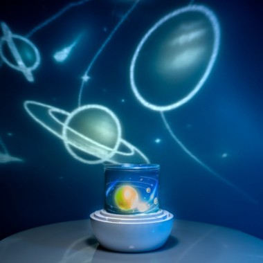 Lil Dreamers Lumi-Go-Round Space Rotating Projector Light - 1