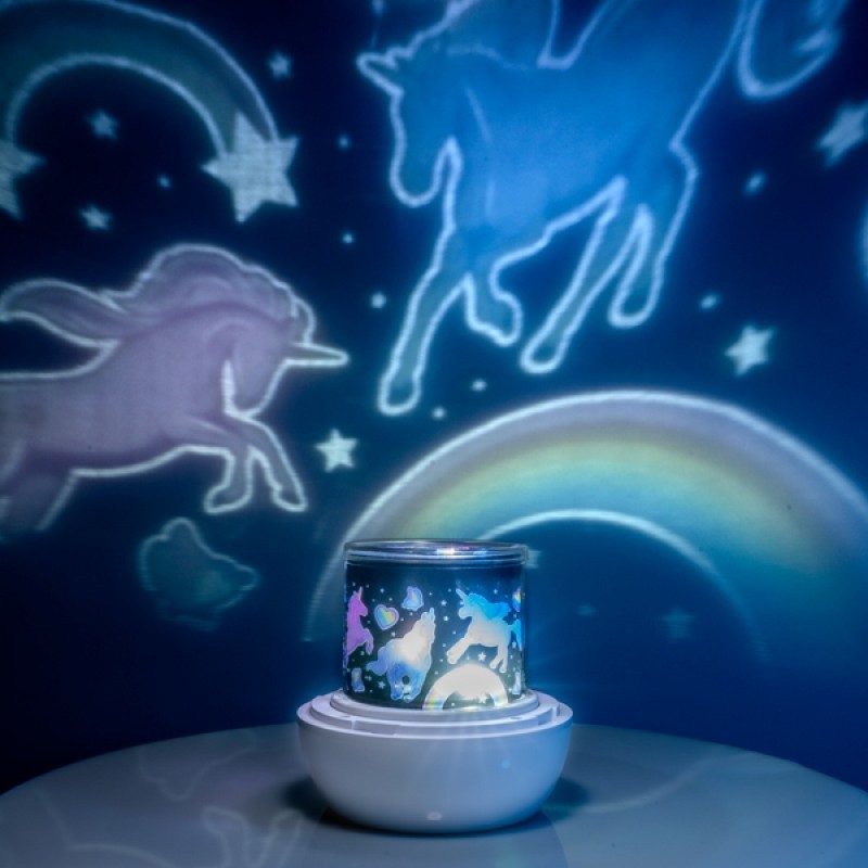 Lil Dreamers Lumi-Go-Round Unicorn Rotating Projector Light - 1