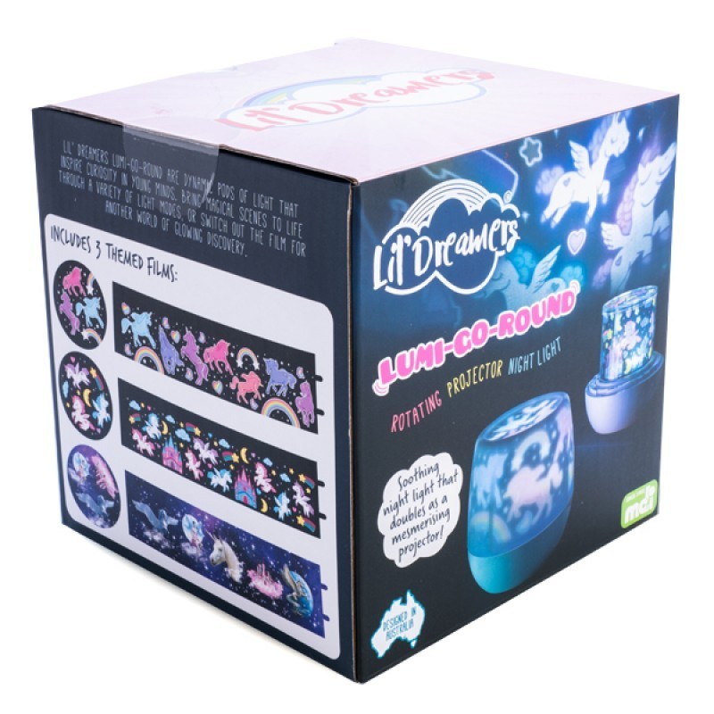 Lil Dreamers Lumi-Go-Round Unicorn Rotating Projector Light - 5