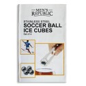 Soccer Ball Steel Ice Cubes (Set of 4) - 2