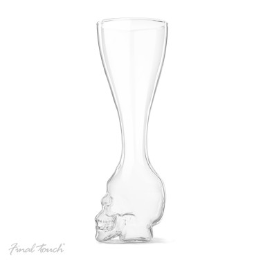 Brain Freeze Skull Glass & Stand by Final Touch - 5