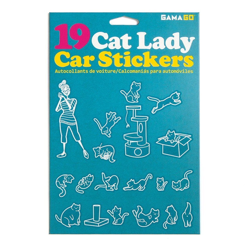 Cat Lady Car Stickers - 1