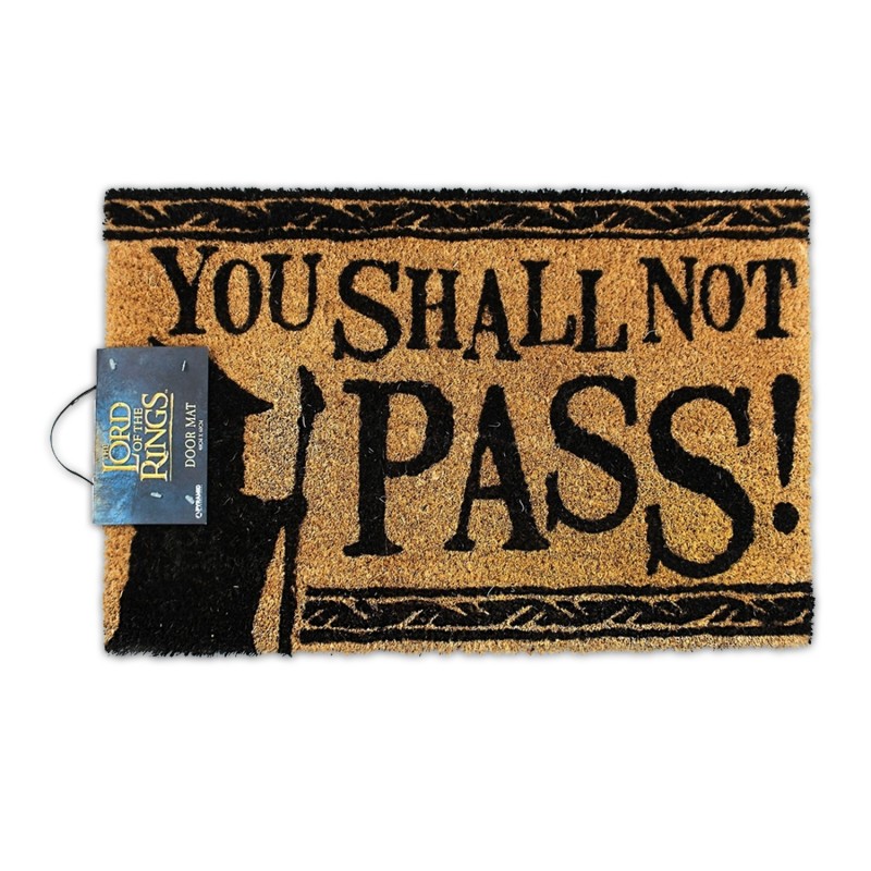Tolkien Front Door Mat Lord of the Rings You Shall not Pass Welcome Doormat 