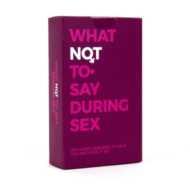 What Not To Say During Sex Cards - 3