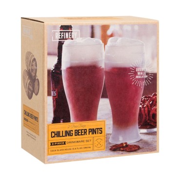 Refinery Cooling Pint Glass Set of 2 - 1