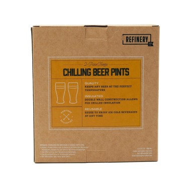 Refinery Cooling Pint Glass Set of 2 - 4