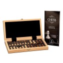 Foldable Wooden French Cut Chess Set - 30cm - 2