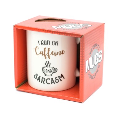 I Run on Caffeine and Sarcasm Coffee Mug - 2