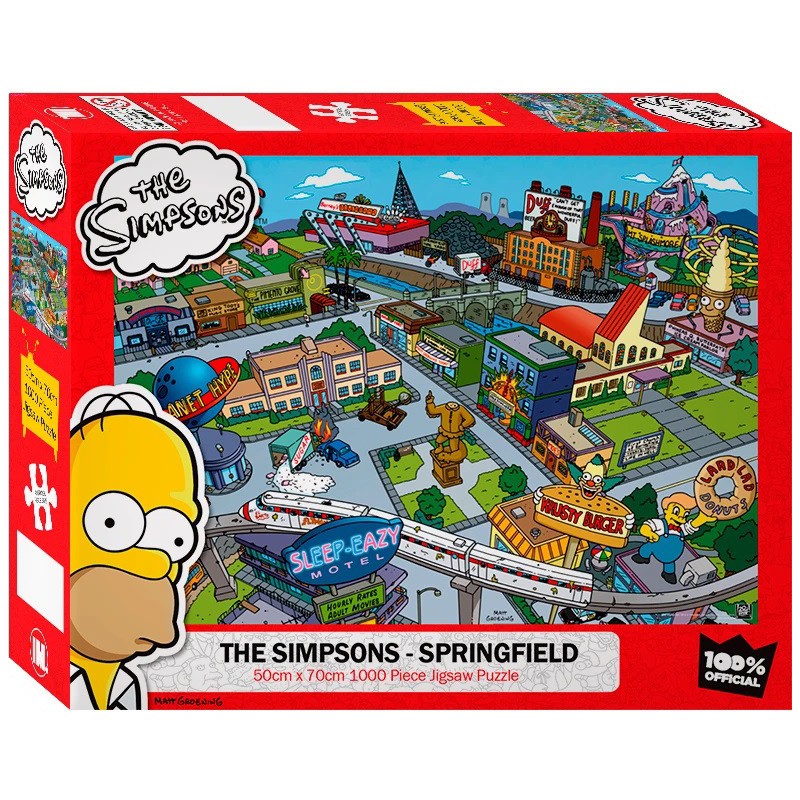 The Simpsons Springfield 1000 Pieces Puzzle