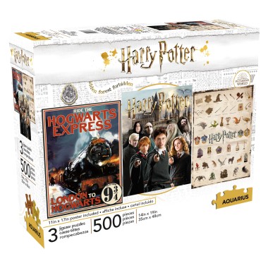 Harry Potter 500pc x 3 Puzzle Set - 1