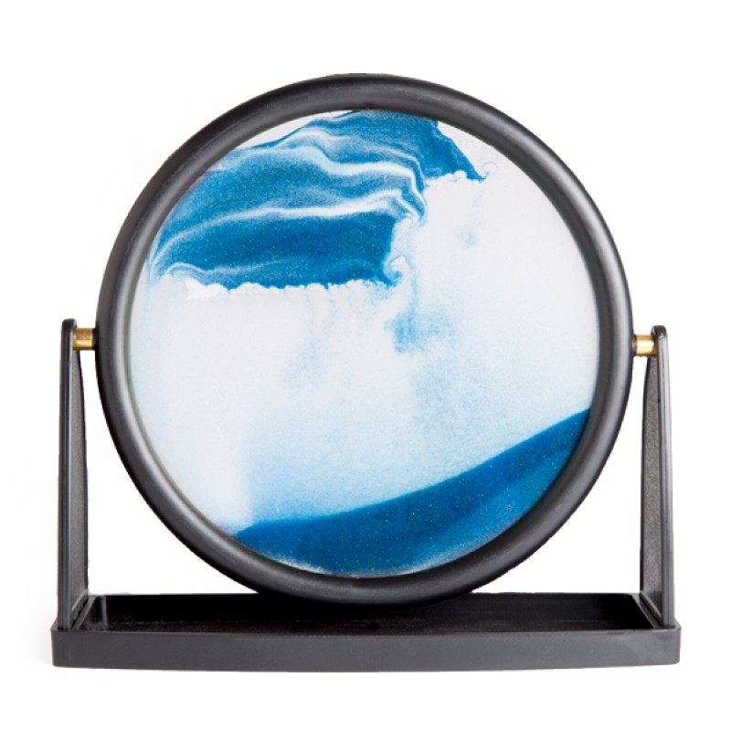 Round Sand Art Frame Blue