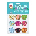 Hawaiian Shirt Drink Markers - 2