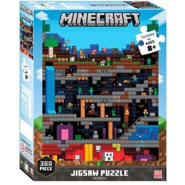 Minecraft Jigsaw Puzzle 300pcs - World Red