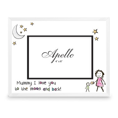 Mummy I Love You to the Moon and Back Glass Photo Frame - 1