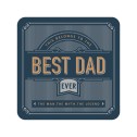 Best Dad Premium Drink Coaster - 1