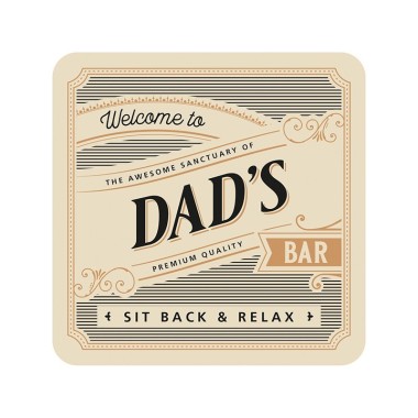Dad's Bar Premium Drink Coaster - Pack of 5 - 1