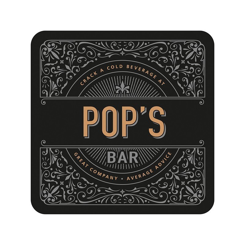 Pop's Bar Premium Drink Coaster - Pack of 5 - 1