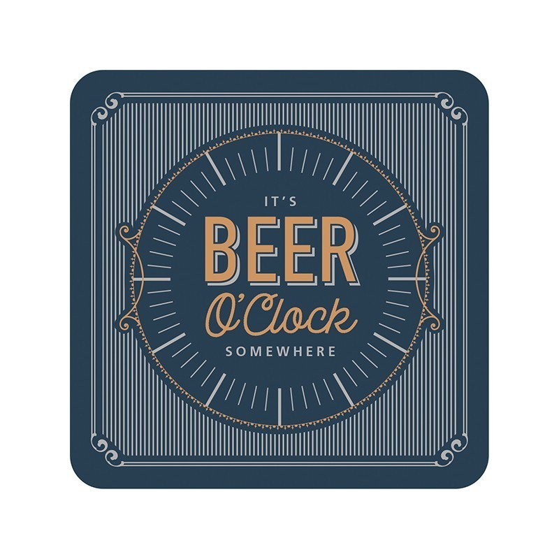 Beer O'Clock Premium Drink Coaster - Pack of 5 - 1