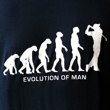 Evolution of Man Golfing T-Shirt - 2