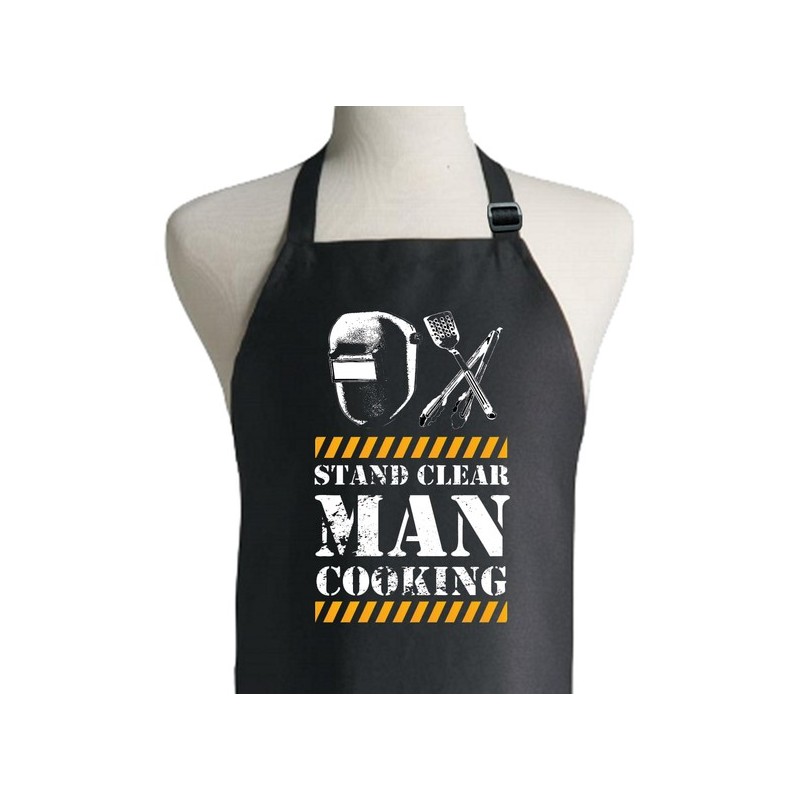 Stand Clear Man Cooking Apron