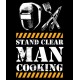 Stand Clear Man Cooking Apron