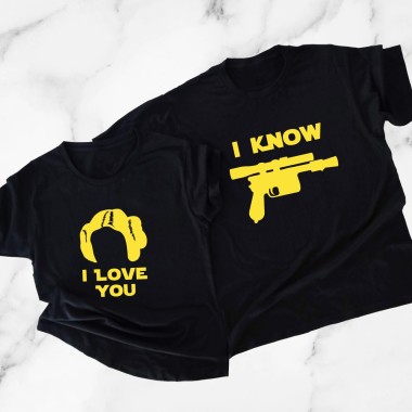 Star Wars - I Love You I Know Matching T-Shirt - 2