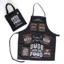 Dude With The Food Mans Canvas Apron - 5