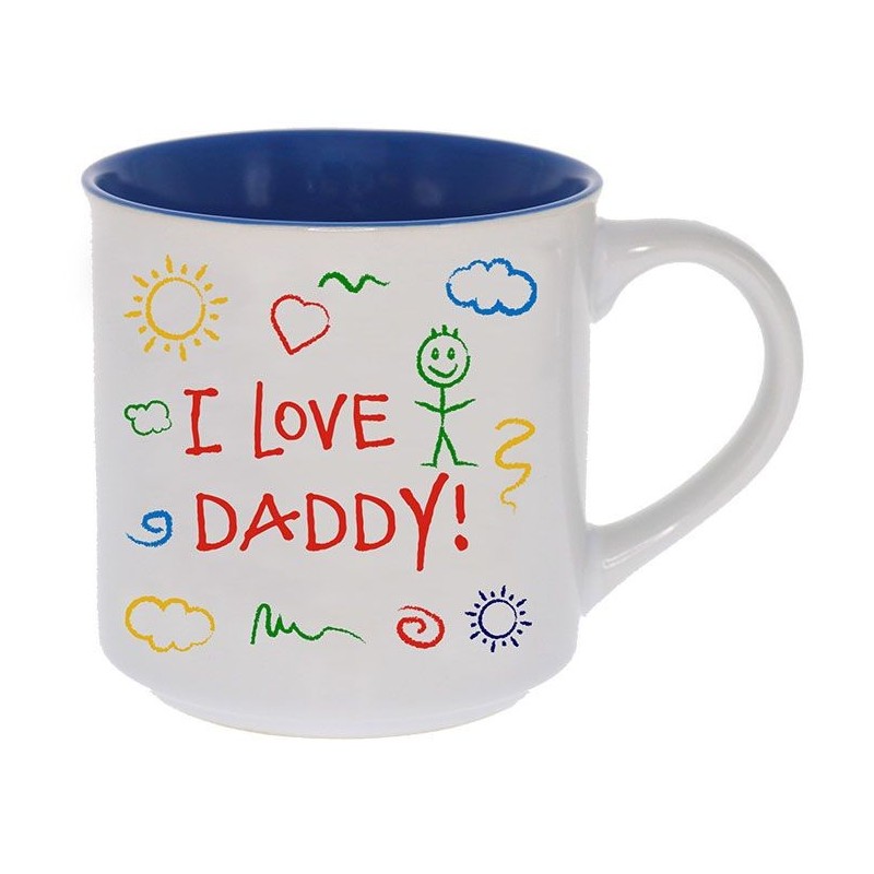I Love Daddy Kid Art Mug