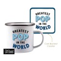 Greatest Pop In The World Mug and Coaster Set - 1