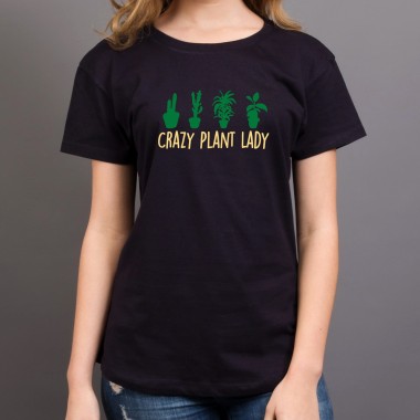 Crazy Plant Lady With Pot Plants T-Shirt - 1