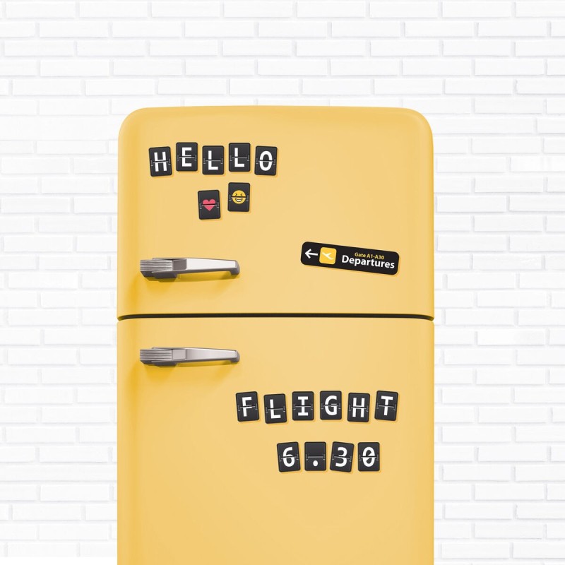 Airport Font Set of Fridge