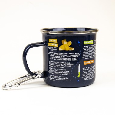 Survival Guide Enamel Mug with Carabiner - 3