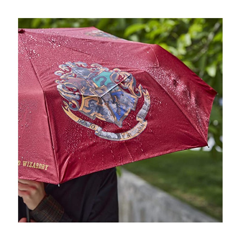 Harry Potter - Hogwarts Crest Colour Changing Umbrella | DadShop