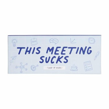 This Meeting Sucks Boxed Socks - 6