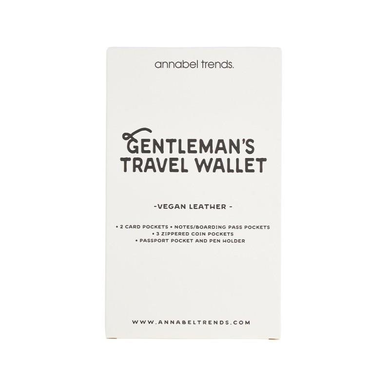 Gentleman’s Vegan Leather Travel Wallet