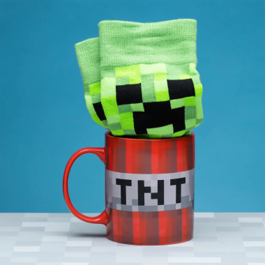 Minecraft Creeper Mug & Socks Set - 4