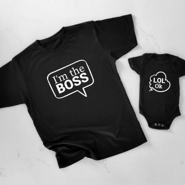 I'm The Boss Father and Child Matching T-Shirt - 1