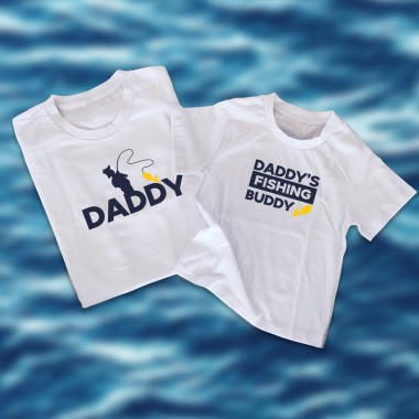 Daddy's Fishing Buddy Father and Child Matching T-Shirt - 3