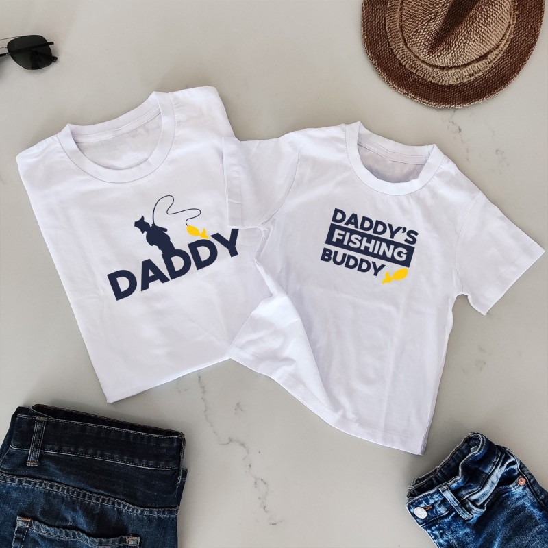 Father Son Matching Shirts Fishing Buddies