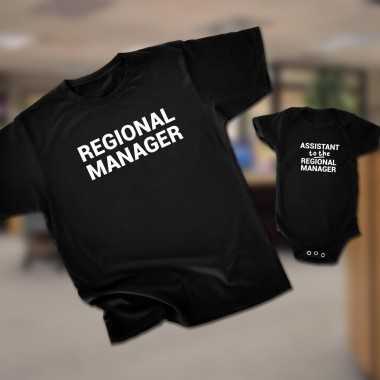Regional Manager Father and Child Matching T-Shirt - 1