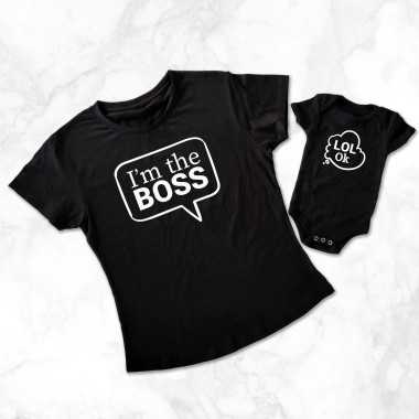 I'm The Boss Mother and Child Matching T-Shirt - 1