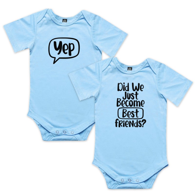 Did We Just Become Best Friends Twins Matching Bodysuit - 2