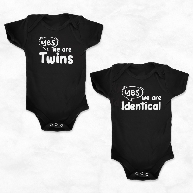 We Are Identical Twins Matching Bodysuit - 1