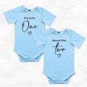 Prayed For One Blessed With Two Twins Matching Bodysuit - 3