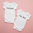 Personalised Tell Twins Apart Twins Matching Bodysuit - 4