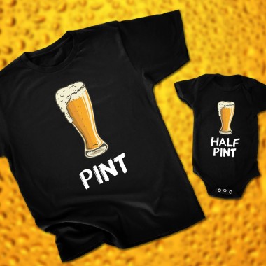 Pint, Half Pint Father and Child Matching T-Shirt - 1