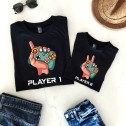 Player One Player Two Gamer Dad Matching T-Shirt - 3