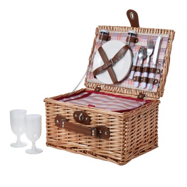 Amalfi Carousel 2 Person Picnic Basket with Cooler - 1